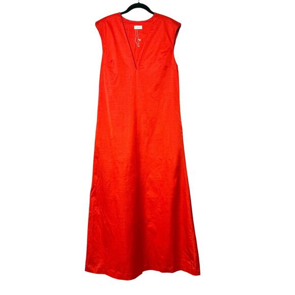 By Malene Birger Mavise Maxi Wool Blend Dress Orange Size 38 / Medium - Picture 2 of 15